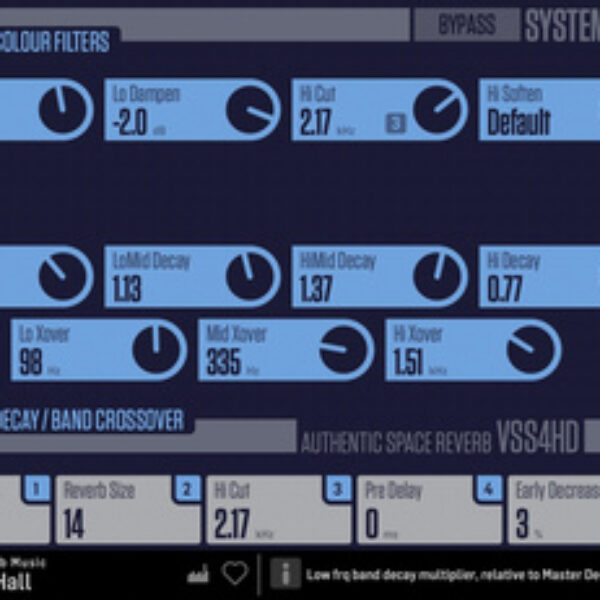 tc electronic VSS4 HD Authentic Space Reverb tc electronic VSS4 HD Authentic Space Reverb